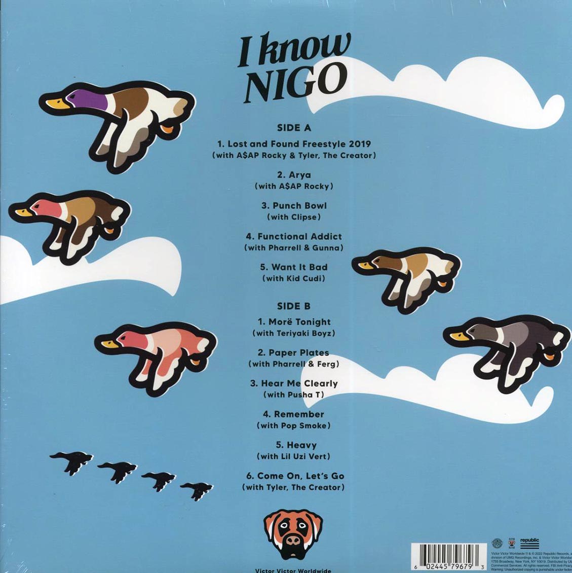 Nigo – I Know NIGO! (Limited Edition Blue Vinyl LP) rear