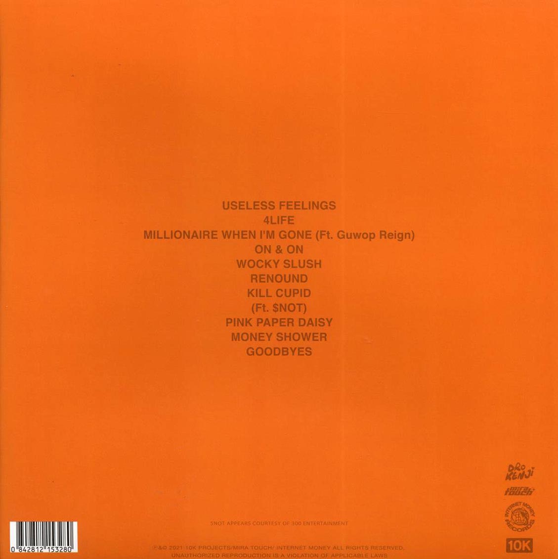 Dro Kenji – Eat Your Heart Out (Pink Vinyl LP) rear