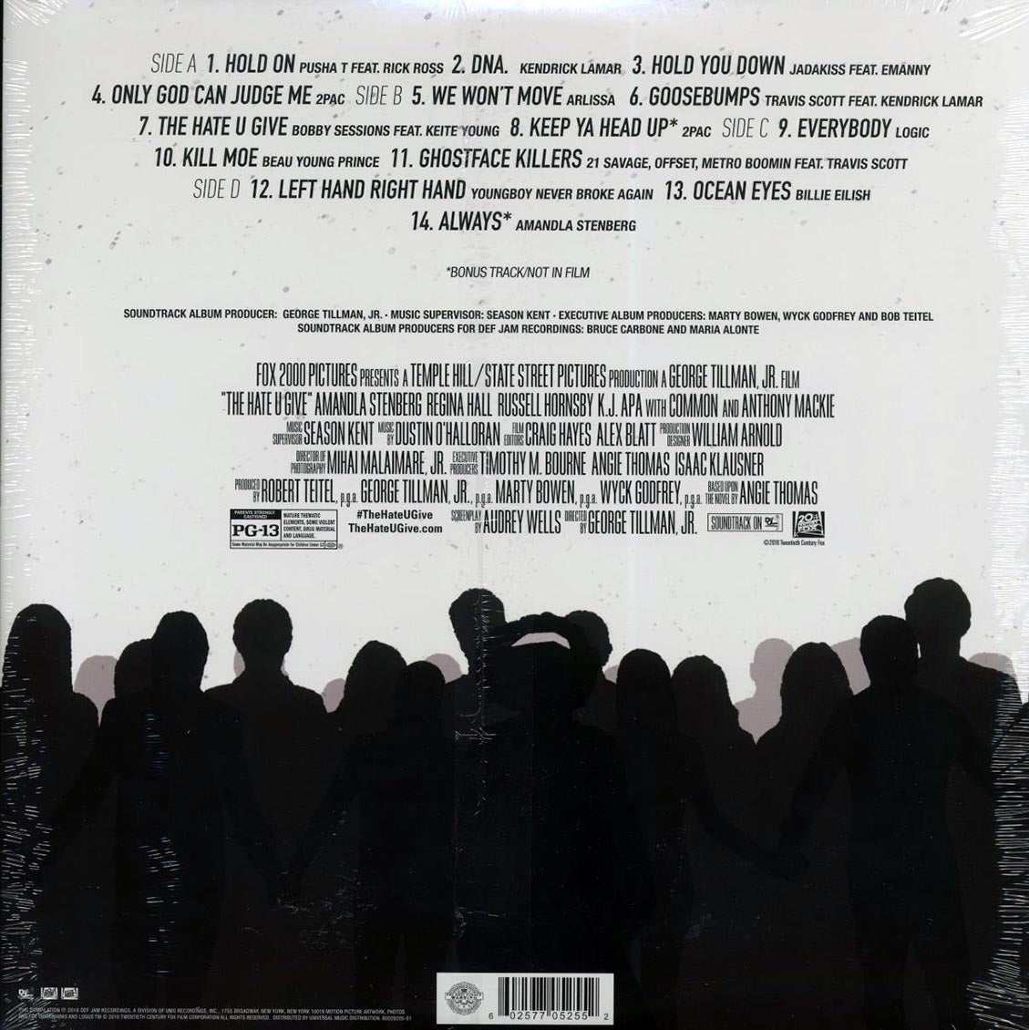 The Hate U Give – Original Motion Picture Soundtrack (2LP Limited Edition Vinyl) rear