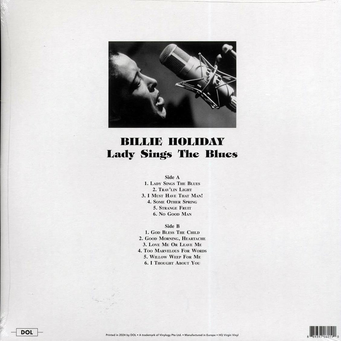 Billie Holiday - Lady Sings The Blues (Ltd. Red Vinyl Record) rear