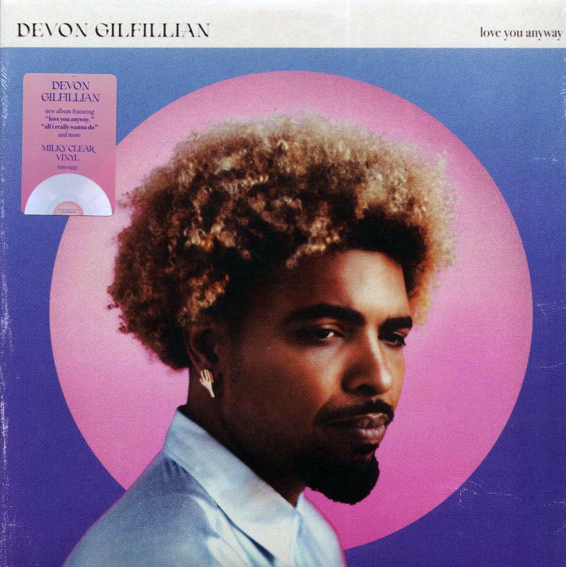 Devon Gilfillian – Love You Anyway (Milky Clear Vinyl LP) cover