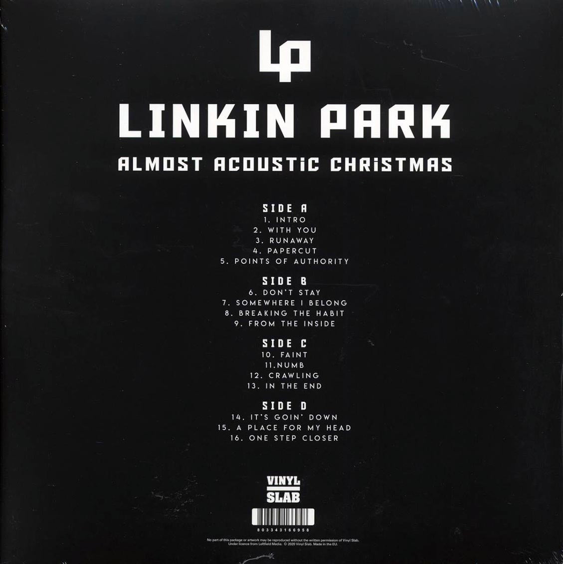Linkin Park - Almost Acoustic Christmas (Limited Edition Clear Vinyl 2LP) rear