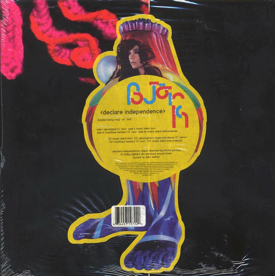 Björk – Declare Independence (Limited Edition Box Set: 2x12" Vinyl, CD, DVD) rear