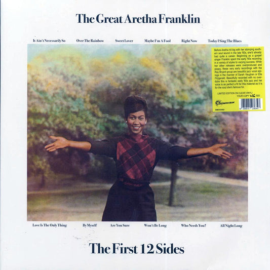 Aretha Franklin - The Great Aretha Franklin (Limited Edition Numbered Clear Vinyl LP) cover