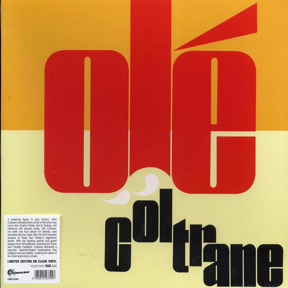John Coltrane - Ole (Limited Edition Clear Vinyl LP) cover