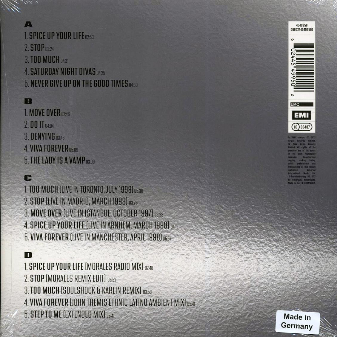 Spice Girls – Spiceworld 25 (Limited Edition 2LP Vinyl) rear