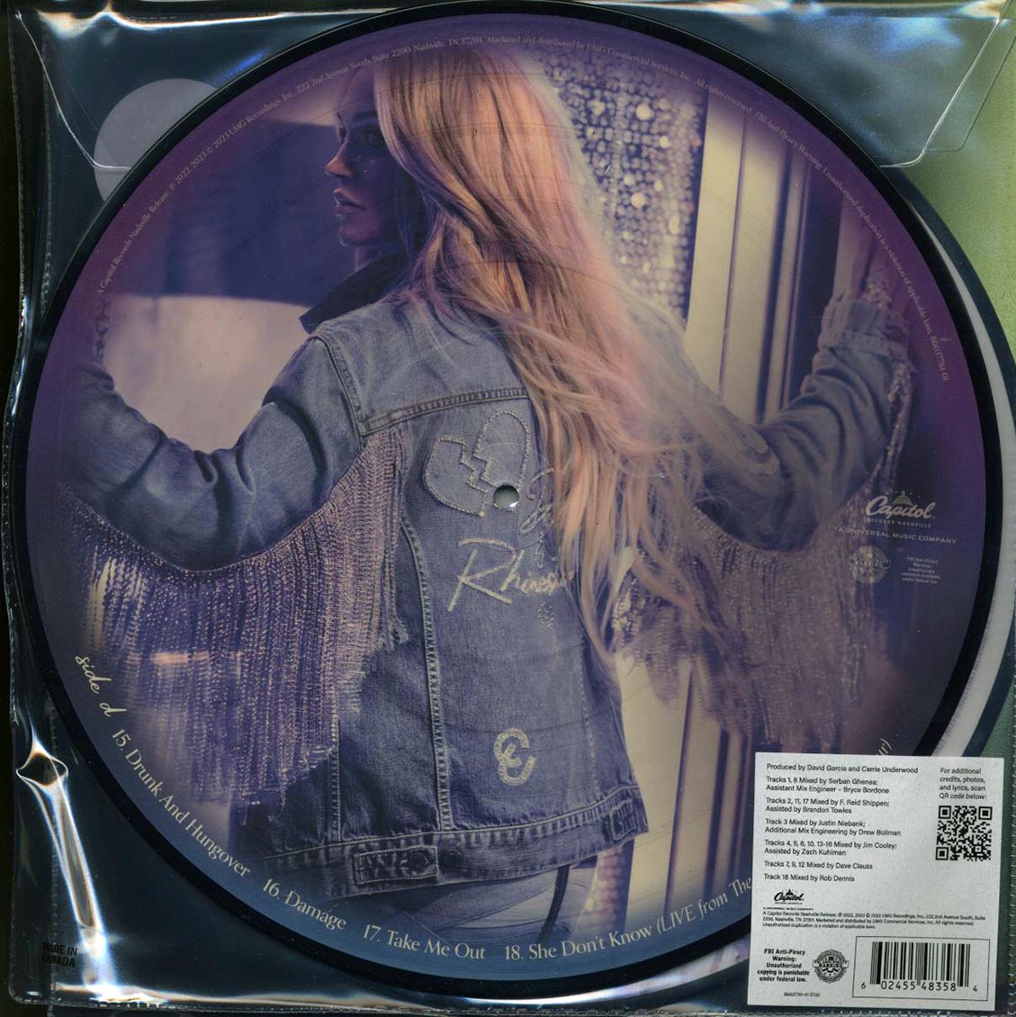 Carrie Underwood – Denim & Rhinestones (Deluxe Picture Disc Vinyl 2LP) rear