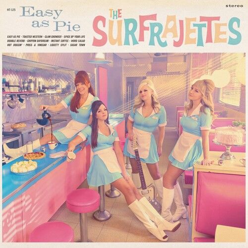 The Surfrajettes - Easy As Pie (LP Key Lime Vinyl Record) front