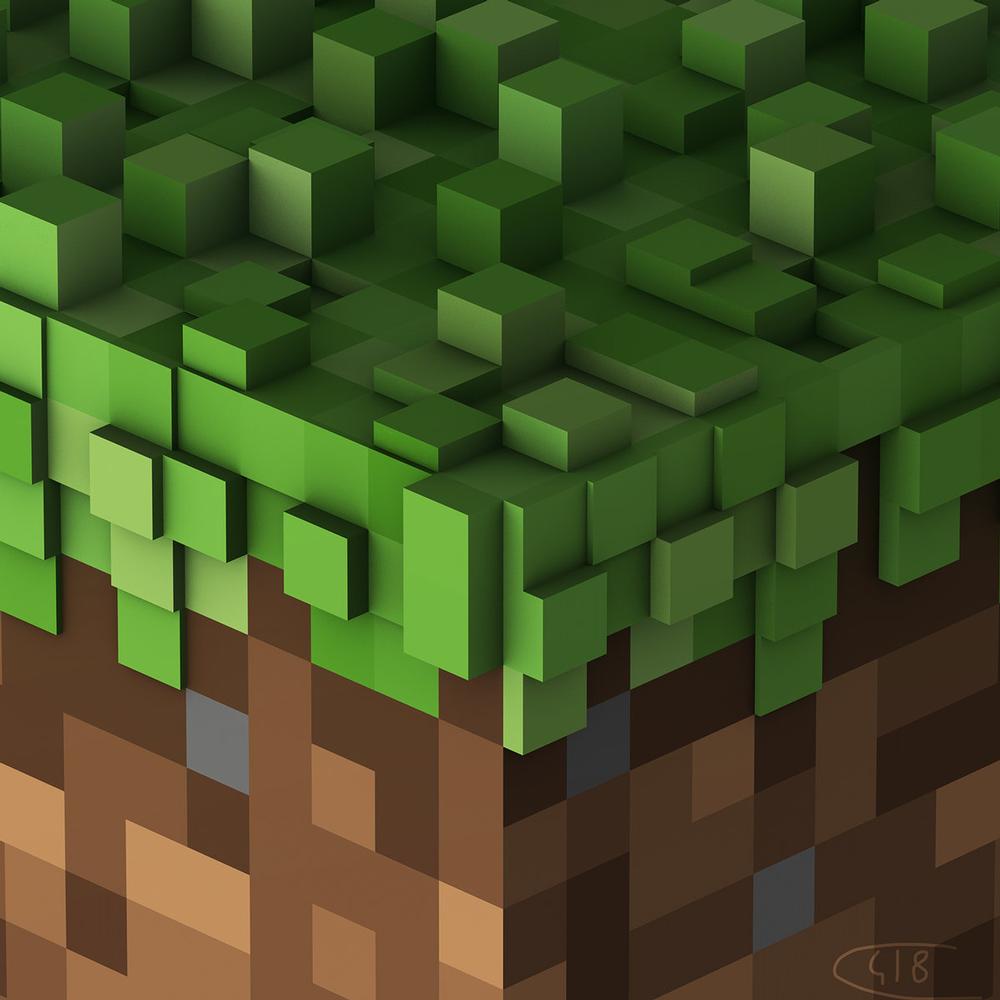 C418 – Minecraft Volume Alpha (Transparent Green Vinyl Record) front