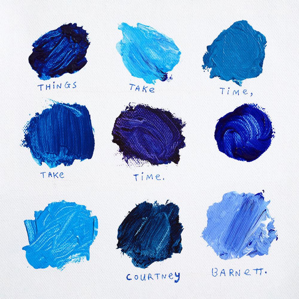 Courtney Barnett – Things Take Time, Take Time (LP Ltd. 'Turning Blue' Vinyl Record) front