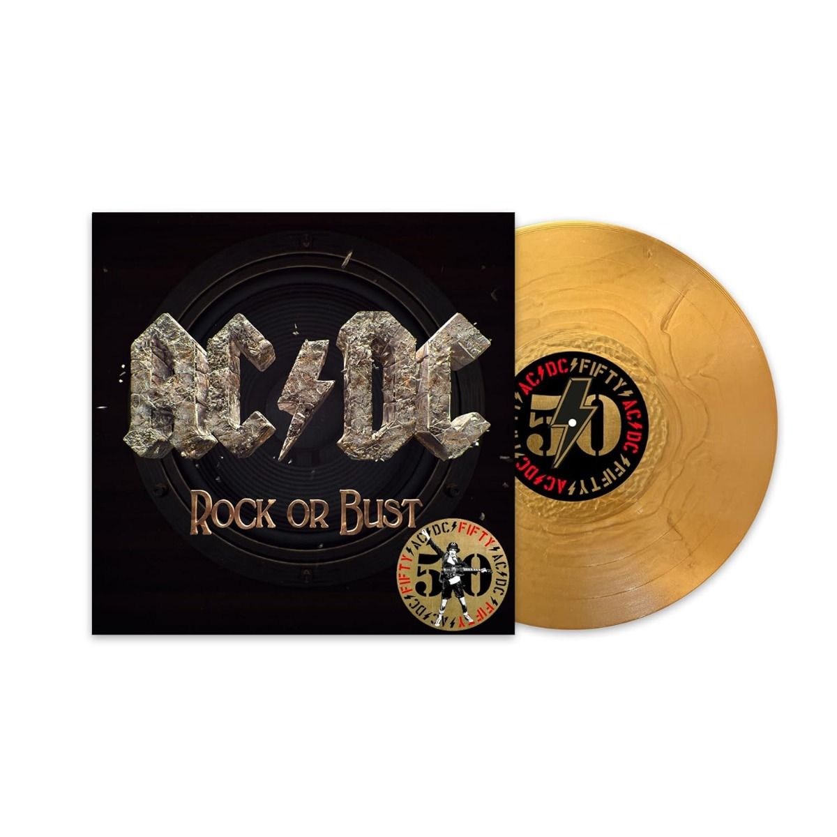 AC/DC - Rock Or Bust (50th Anniversary Edition, Gold Color Vinyl) vinyl