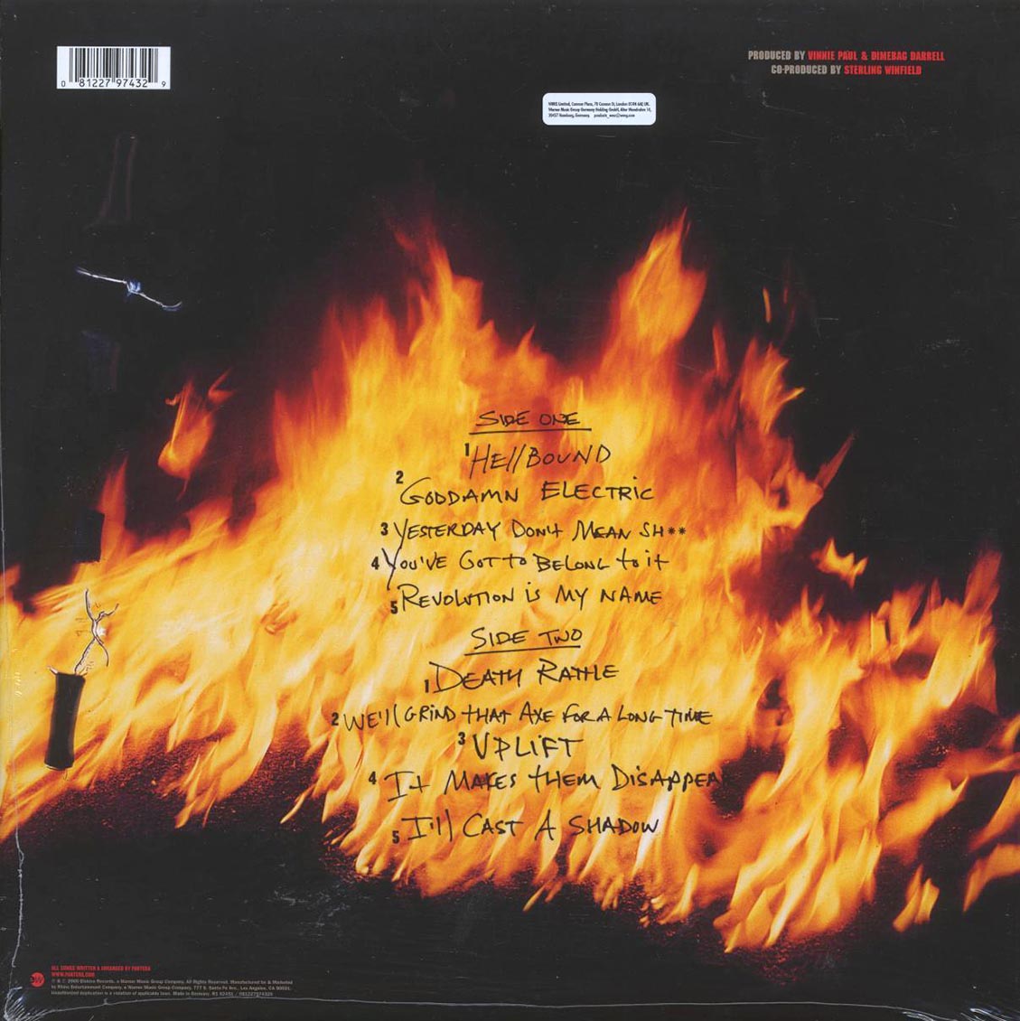 Pantera – Reinventing The Steel (Vinyl LP) rear