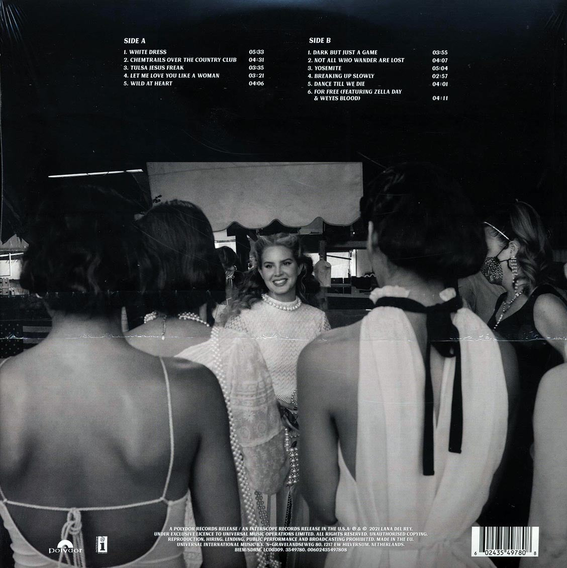 Lana Del Rey - Chemtrails Over The Country Club (Polydor/Interscope) Vinyl Record rear