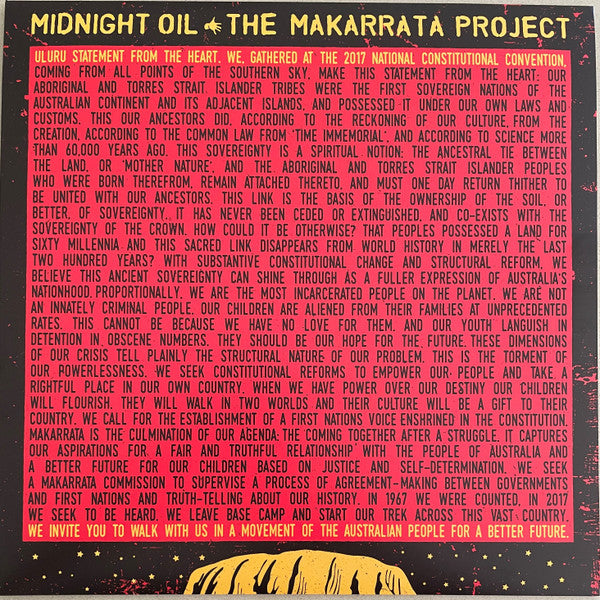 Midnight Oil - The Makarrata Project (LP) (Yellow Vinyl Record, Ltd.) front