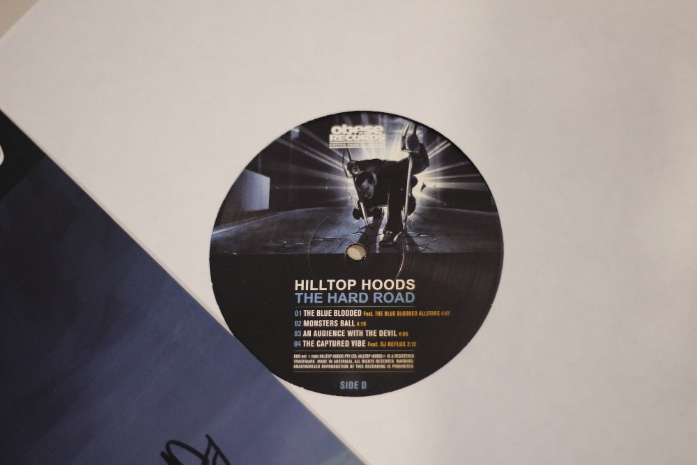 Hilltop Hoods – The Hard Road (Signed First Pressing 2006) Vinyl Record label 1