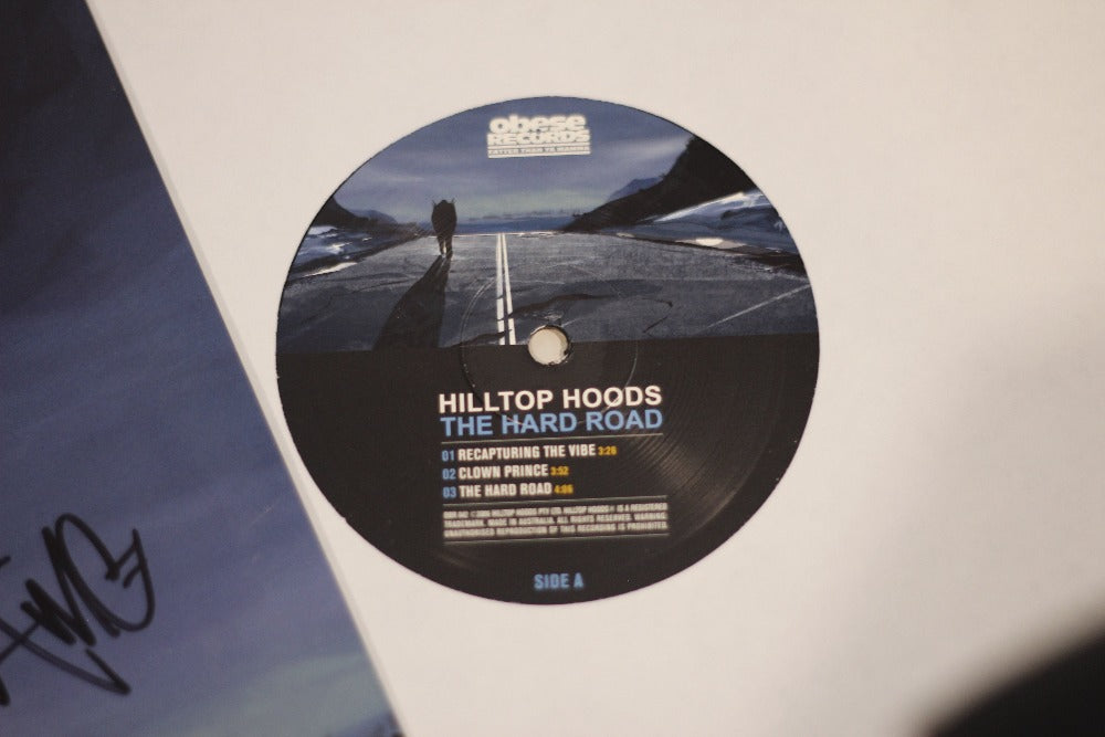 Hilltop Hoods – The Hard Road (Signed First Pressing 2006) Vinyl Record label 2