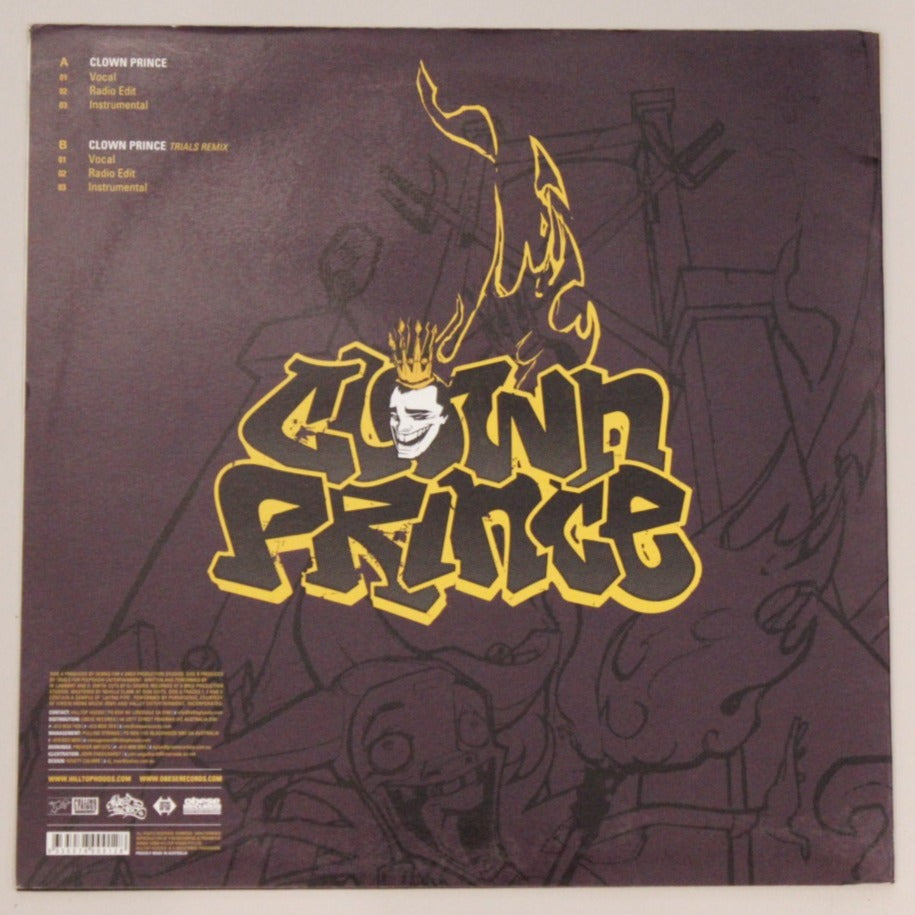 Hilltop Hoods – Clown Prince (First Pressing 2006) Vinyl Record rear