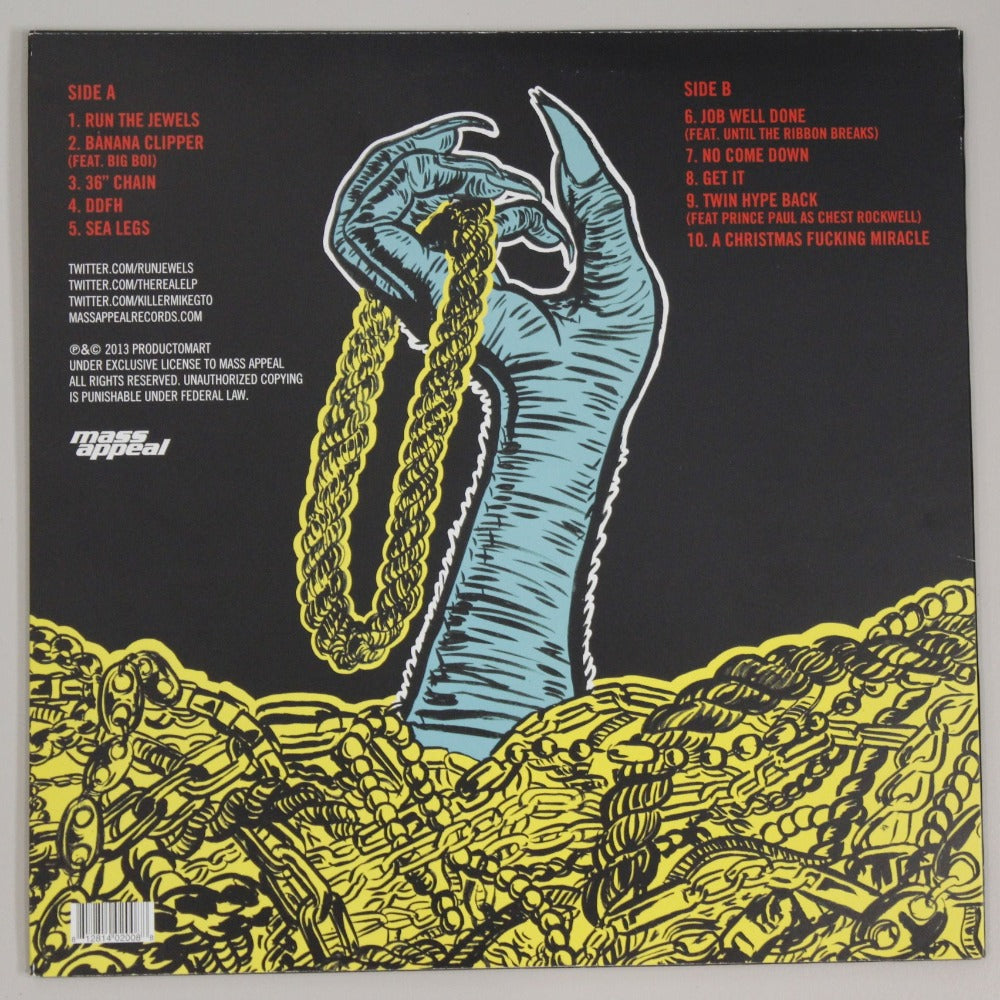 Run The Jewels - Run The Jewels (Mass Appeal) Vinyl Record rear