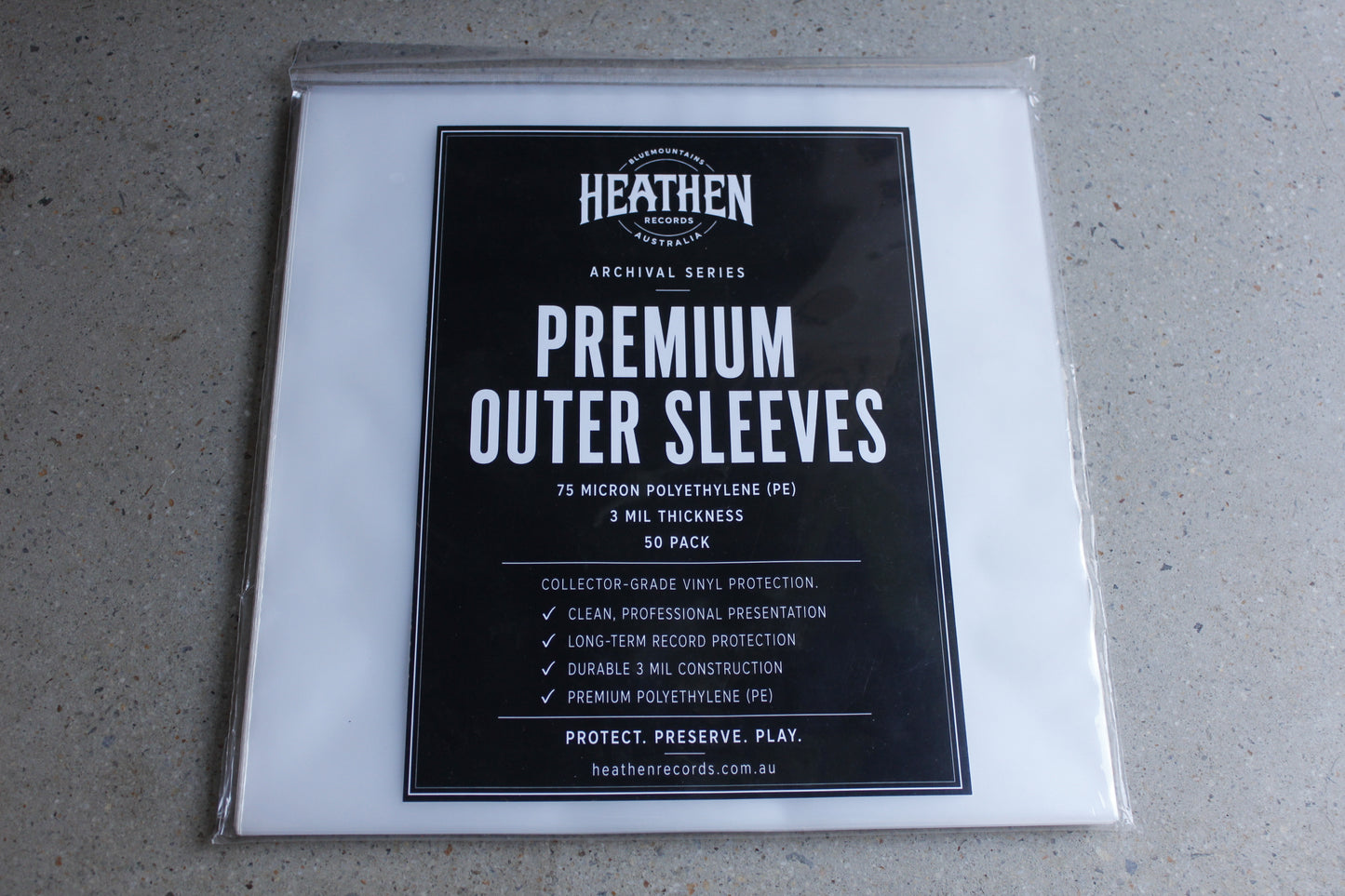 Heathen Records Premium Outer Sleeves
