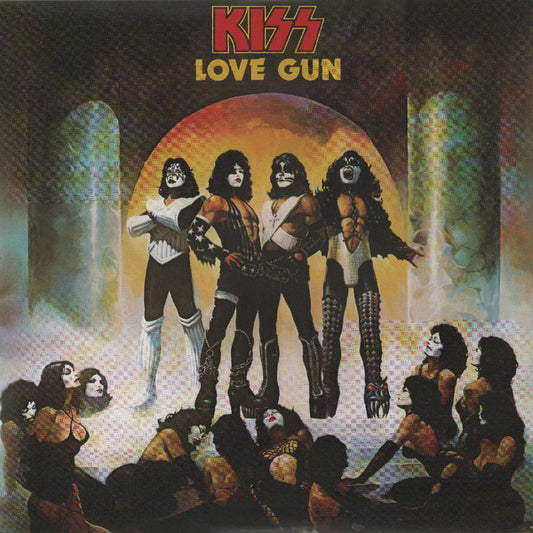 KISS - Love Gun (LP) (Tangerine/Aqua Splatter Vinyl Record)