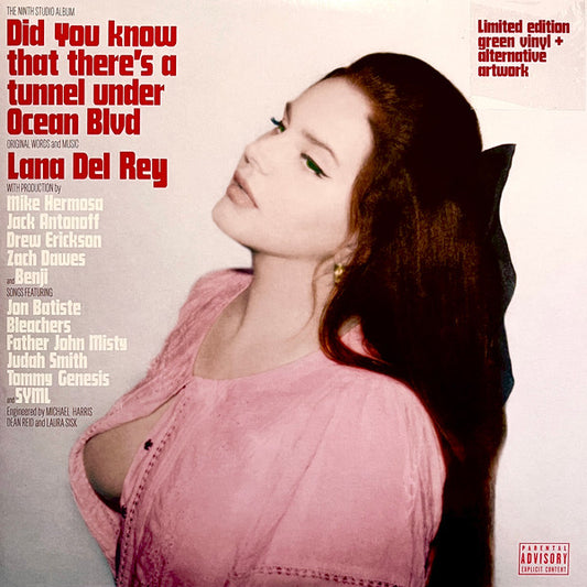 Lana Del Rey - Did You Know That There's A Tunnel Under Ocean Blvd (Alt. Cover, Indie Exclusive, Ltd. Green Vinyl Record, 2LP) front