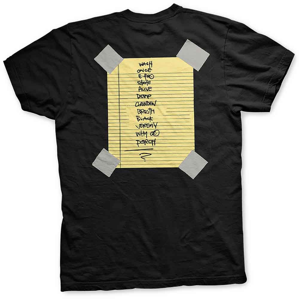 Pearl Jam - Stickman T-Shirt (Black with Back Print) rear