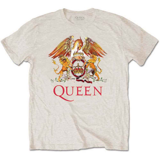 Queen - Classic Crest T-Shirt (Sand)