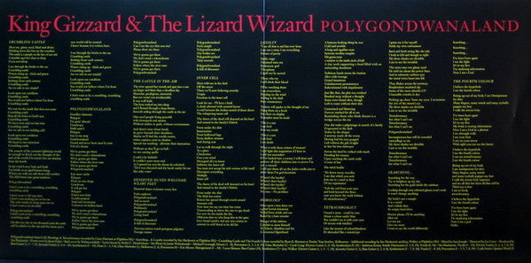 King Gizzard & The Lizard Wizard - Polygondwanaland (4-Color Vinyl, download of live show, lyric insert, poster) Vinyl Record inner