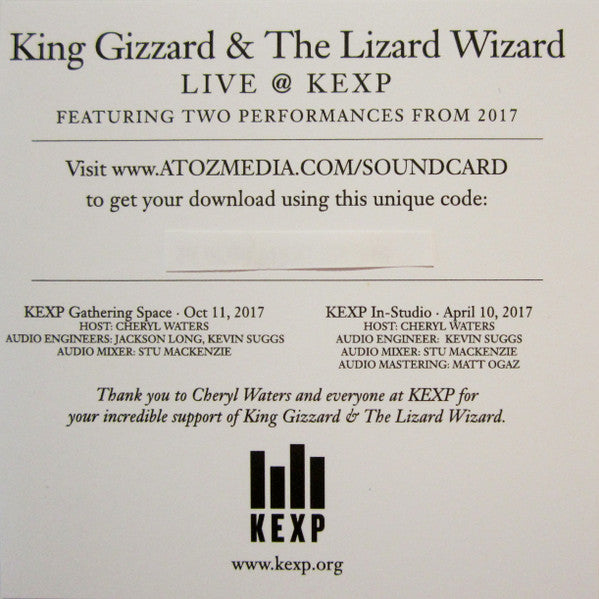 King Gizzard & The Lizard Wizard - Polygondwanaland (4-Color Vinyl, download of live show, lyric insert, poster) Vinyl Record insert