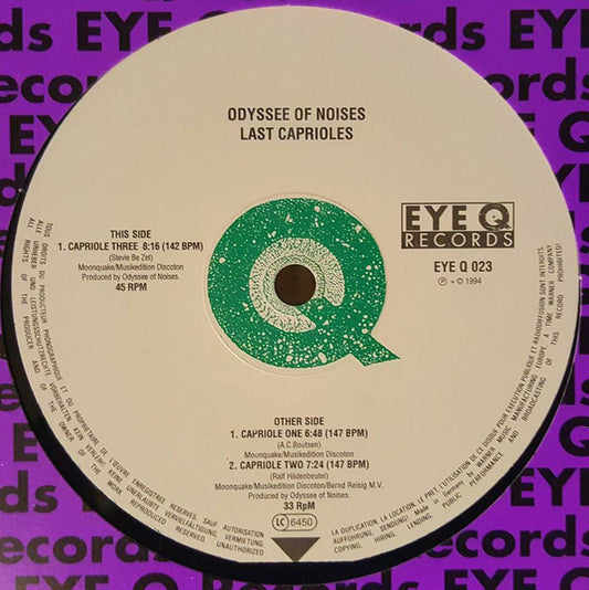 Odyssee Of Noises - Last Caprioles (12") Vinyl Record (Eye Q Records)