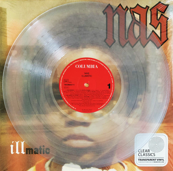 Nas – Illmatic (LP Limited Edition Clear Vinyl Record) vinyl