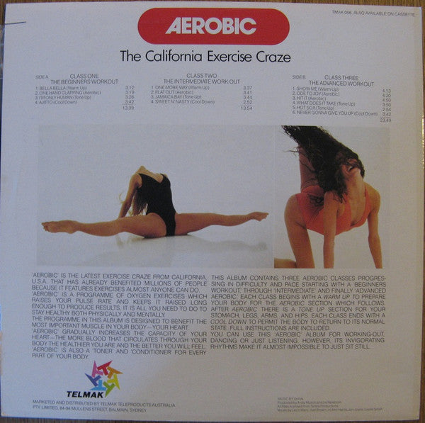 Aerobic - The California Exercise Craze (LP) Vinyl Record rear