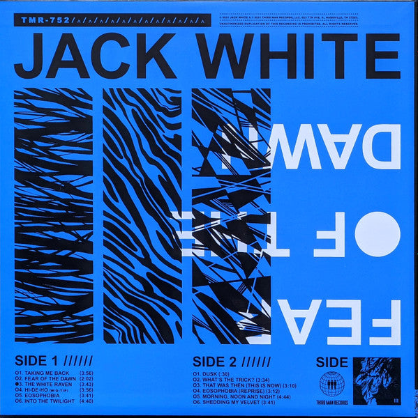 Jack White – Fear Of The Dawn (LP Vinyl Record) rear