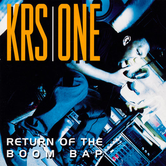 KRS-One - Return Of The Boom Bap (2LP) (Orange & Blue Swirl Vinyl Record, gatefold) front