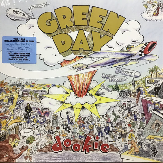 Green Day - Dookie (LP) (Baby Blue Vinyl Record) front