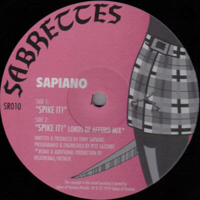 Sapiano - Spike It! (12") Vinyl Record