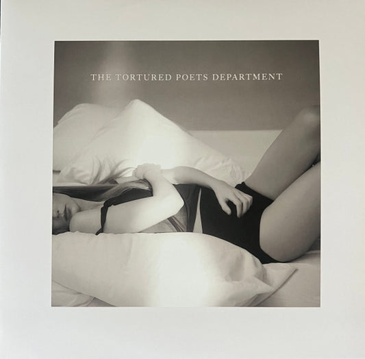 Taylor Swift - The Tortured Poets Department (2LP) (Ghost White Vinyl, feat. bonus track ''The Manuscript'') front