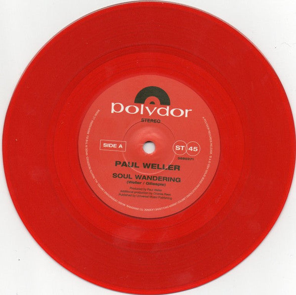 Paul Weller – Soul Wandering (Limited Edition RSD Red 7" Vinyl Single) vinyl