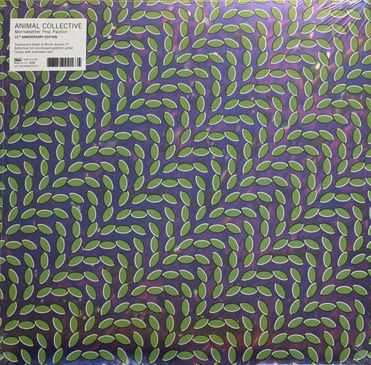 Animal Collective - Merriweather Post Pavilion (2LP) (Bluish & Translucent Green Vinyl Record, 15th Anniv. Deluxe Edition) front