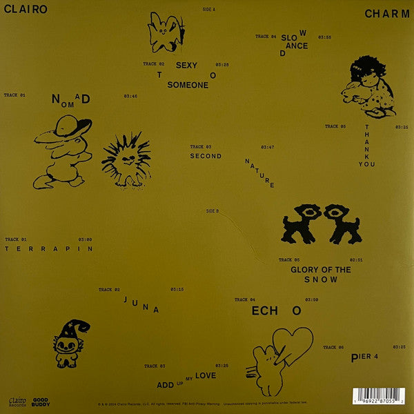 Clairo - Charm (LP) Vinyl Record rear