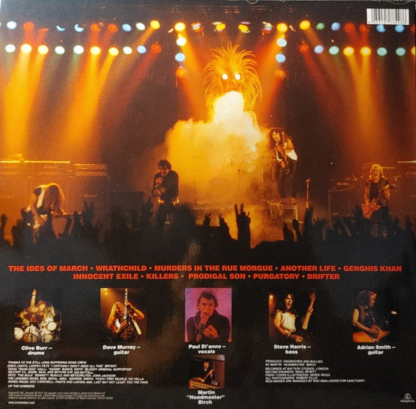 Iron Maiden – Killers (LP Remastered Vinyl Record) rear