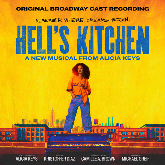 Alicia Keys - Hell’s Kitchen (Original Broadway Cast) 2LP Transparent Blue Vinyl Record front