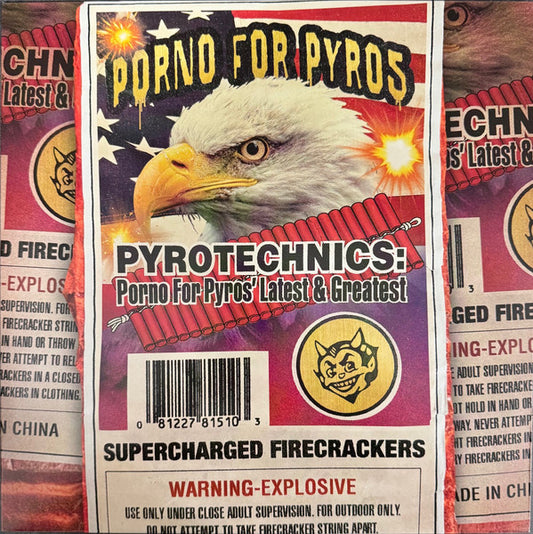 Porno For Pyros – Pyrotechnics: Porno For Pyros' Latest & Greatest (Limited Edition Clear & Orange Vinyl LP) cover