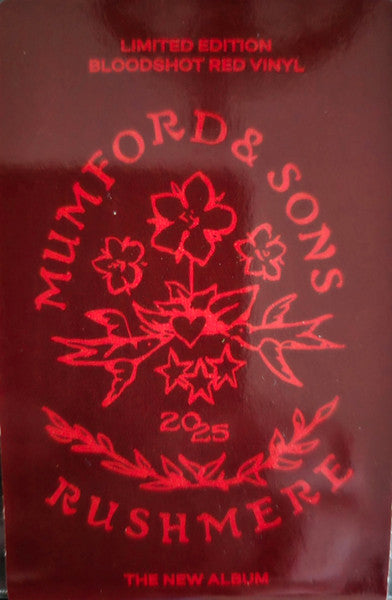 Mumford & Sons – Rushmere (Limited Edition Bloodshot Red Vinyl LP) sticker