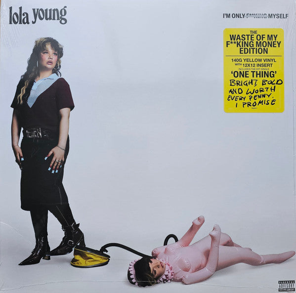 Lola Young – I'm Only Fking Myself (The Waste of My Fking Money Edition, Yellow Vinyl LP) cover