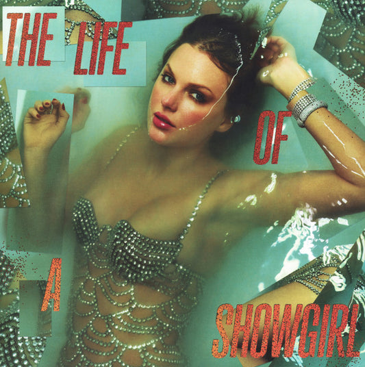 Taylor Swift - Life of a Showgirl (Portofino Orange Glitter Vinyl LP) cover