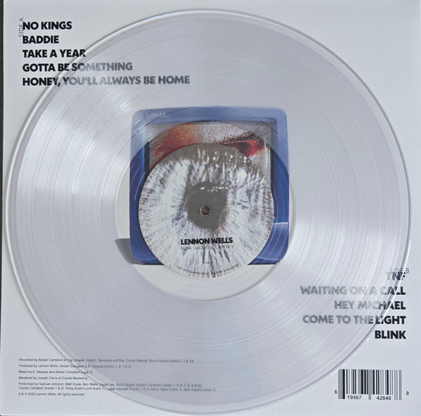 Lennon Wells – Blink (and you'll miss it) (Deluxe Clear Vinyl LP) vinyl