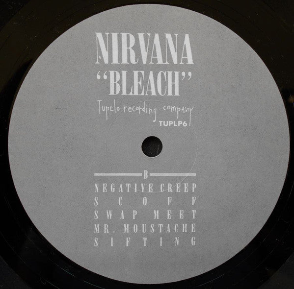 Nirvana - Bleach (First Pressing 1989 on Tupelo) Vinyl Record label 2