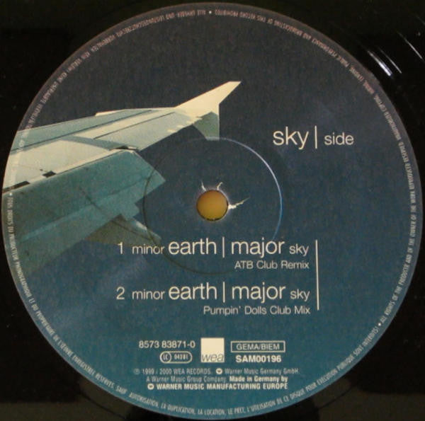 a-ha  - Minor Earth | Major Sky (12") Vinyl Record label 2