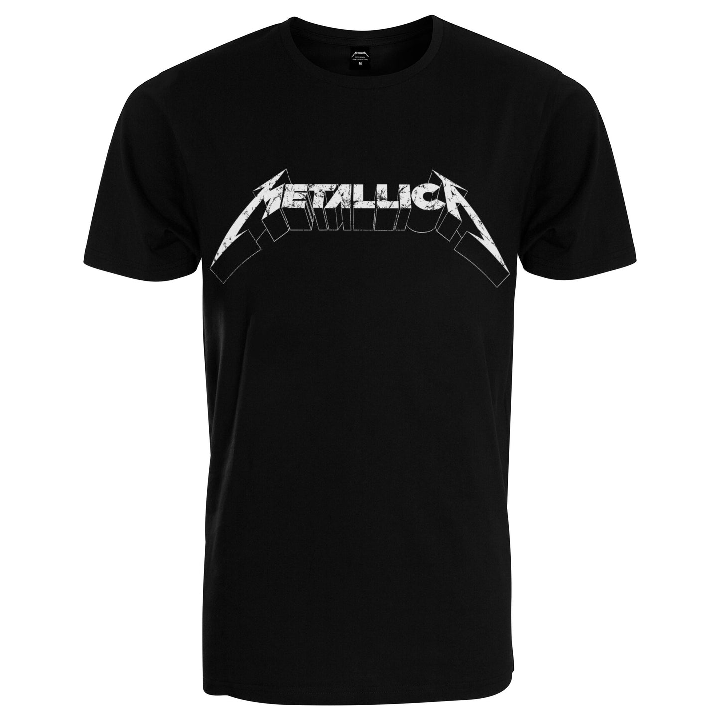 Metallica - Distressed Logo T-Shirt (Black)